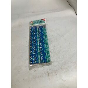 10 Pack Blue Holiday‎ Pencils Penguin Snowflake Winter School Office